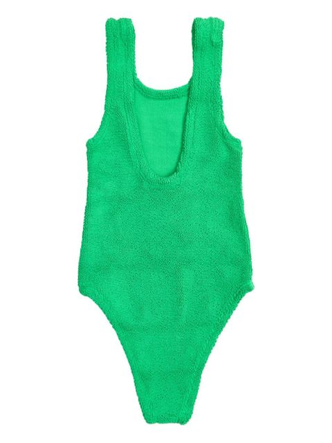 Hunza G Classic crinkle swimsuit - Green - zdjęcie produktu nr 2