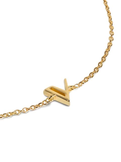 Monica Vinader Initial V chain bracelet - Gold