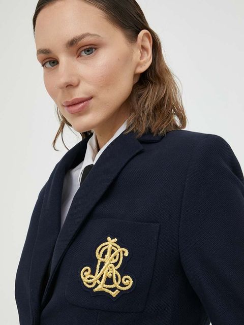 Lauren Ralph Lauren Marynarka 200797305005 kolor granatowy