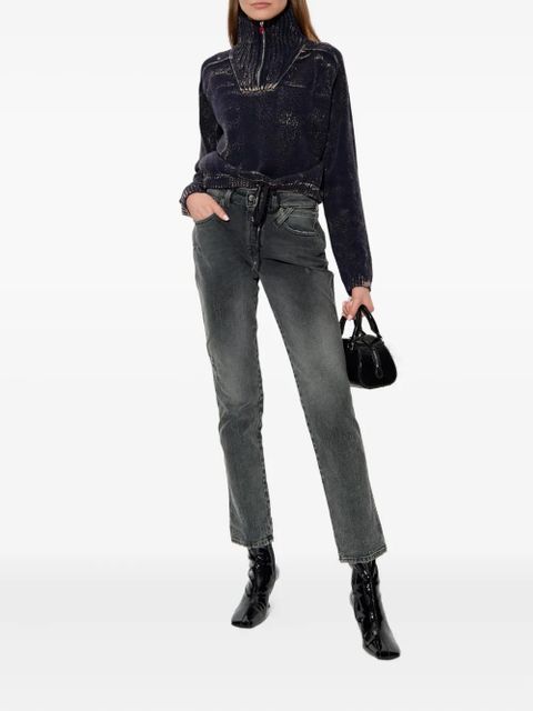 Diesel M-Marcellette half-zip sweater - Blue - zdjęcie produktu nr 2