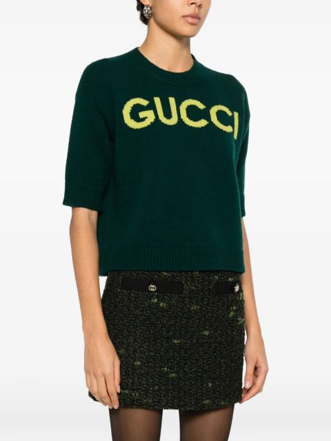 Gucci logo sweater - Green