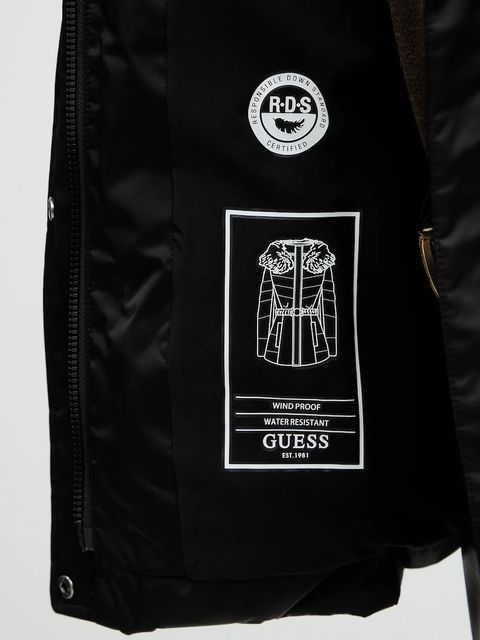 Guess kurtka puchowa MARINA kolor czarny zimowa W5BL31 W2802