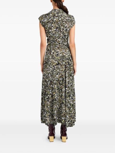 Proenza Schouler Tamara printed midi dress - Black