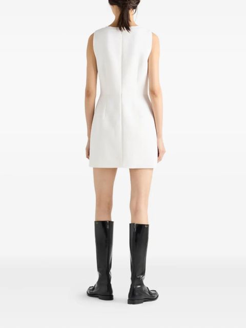 Prada bow-detail sleeveless dress - White