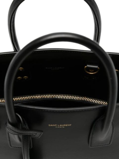 Saint Laurent logo-detail tote bag - Black