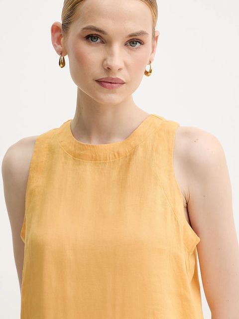 United Colors of Benetton bluzka lniana