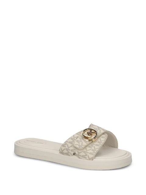 Michael Kors logo detail buckle slides - Neutrals - zdjęcie produktu nr 2