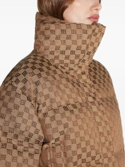 MISBHV jacquard-monogram long-sleeve jacket - Brown