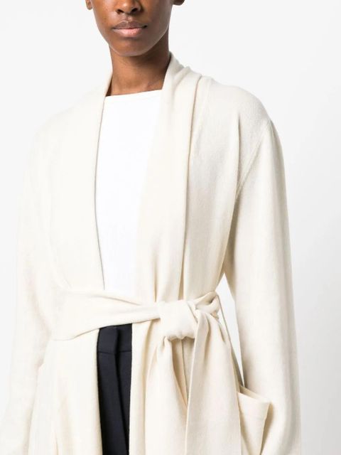 Jil Sander long cashmere cardigan - Neutrals
