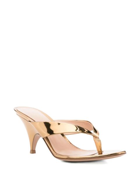 Gianvito Rossi silk sandals - Gold - zdjęcie produktu nr 2