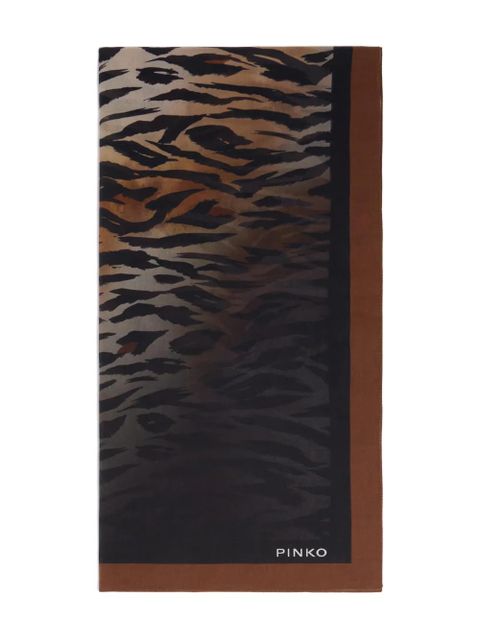 PINKO animal-print scarf - Black - zdjęcie produktu nr 1