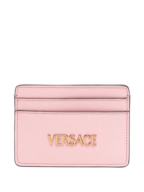 Versace logo-tag card holder - Pink - zdjęcie produktu nr 1