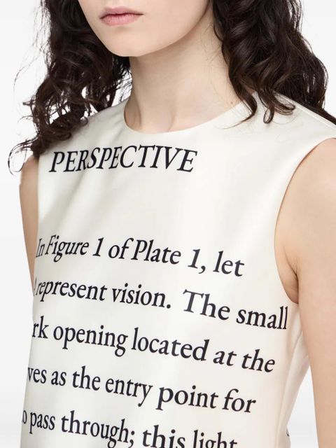 JW Anderson text-print tank top - White