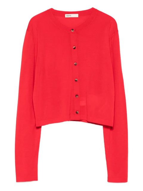 KHAITE Brieta cardigan - Red - zdjęcie produktu nr 1