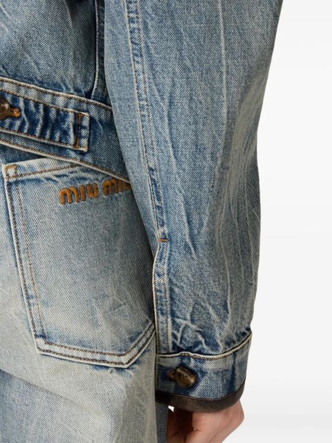 Miu Miu patch-pocket jeans - Blue