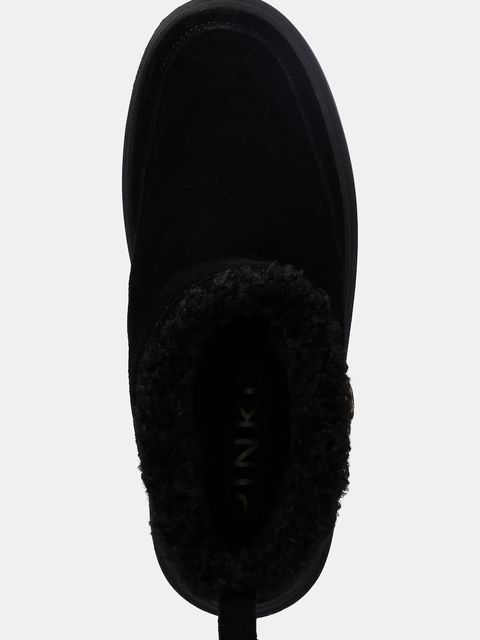 Pinko śniegowce zamszowe Yoko 22 kolor czarny SS0105P055Z99