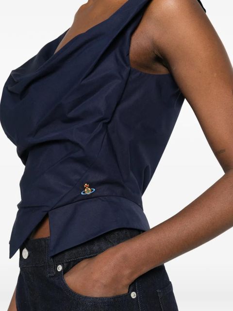 Vivienne Westwood Sunday draped orb top - Blue