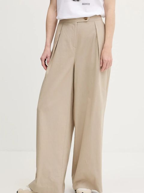 Barbour spodnie z domieszką lnu LUCY - zdjęcie produktu nr 1