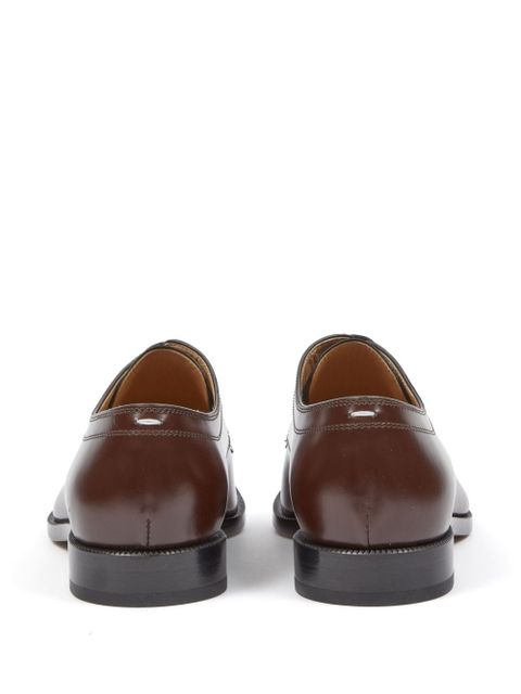 Maison Margiela Tabi leather derby shoes - Brown