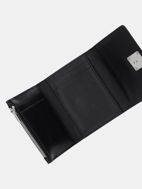 Calvin Klein portfel skórzany damski kolor czarny LV04F1082G