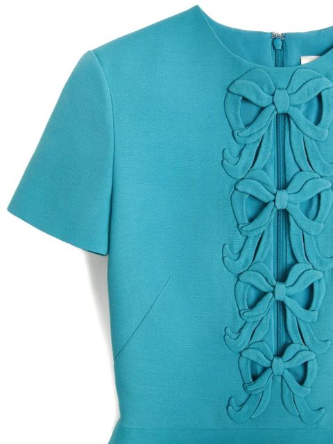 Valentino Garavani Crepe Couture embroidered mini dress - Blue - zdjęcie produktu nr 2