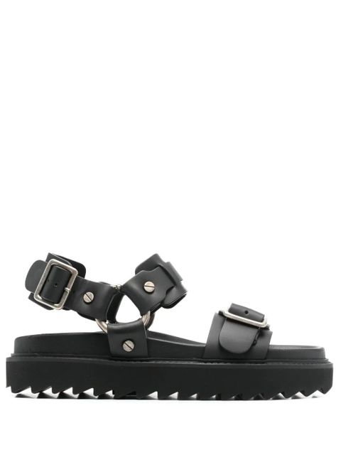 Acne Studios buckle-fastening leather sandals - Black - zdjęcie produktu nr 1