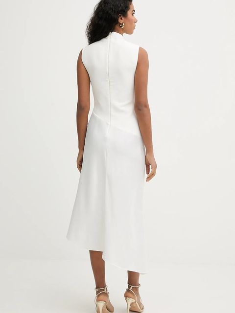 Herve Leger sukienka Esme kolor beżowy midi rozkloszowana DWS8549892 - zdjęcie produktu nr 2