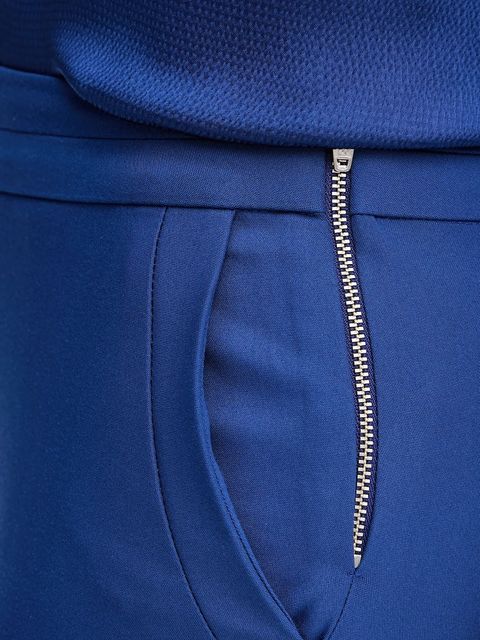 Morgan spodnie PROSY.F damskie kolor niebieski fason cygaretki medium waist PROSY.F