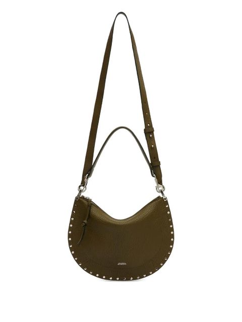 ISABEL MARANT Oskan studded zip shoulder strap - Green