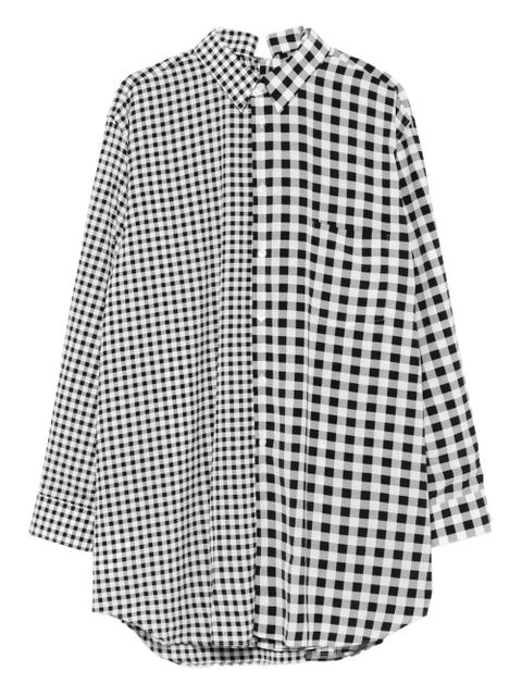 Comme Des Garçons gingham-pattern shirt - Black - zdjęcie produktu nr 1