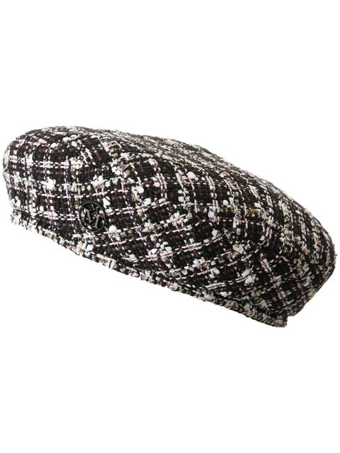 Maison Michel New Billy tweed beret - Black - zdjęcie produktu nr 1