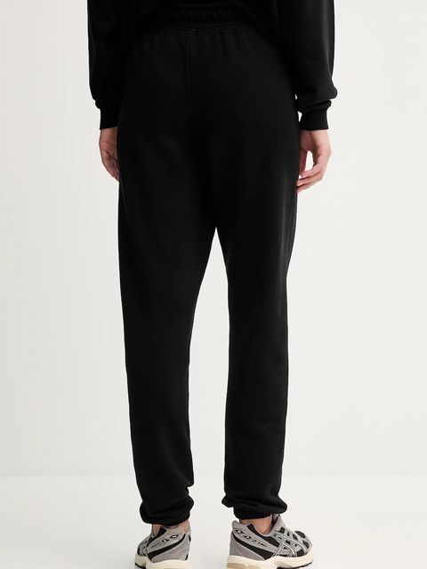 Dkny spodnie dresowe bawełniane damskie kolor czarny gładkie DP5P3707