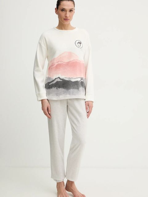 women'secret piżama damska kolor beżowy 3132243 - zdjęcie produktu nr 1