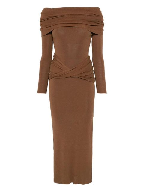 Aya Muse knitted maxi dress - Brown - zdjęcie produktu nr 1