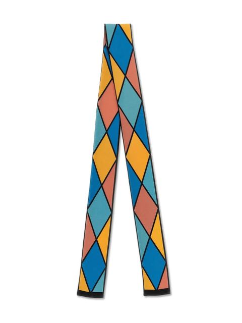 Valentino Garavani rhombelle-print scarf - Blue