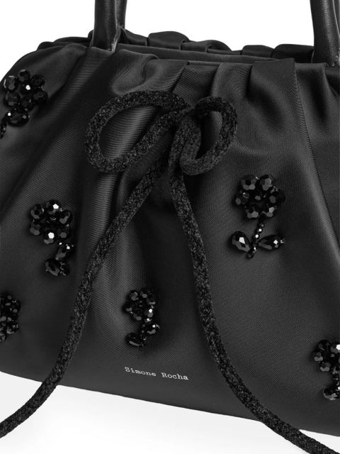 Simone Rocha embroidered tote bag - Black