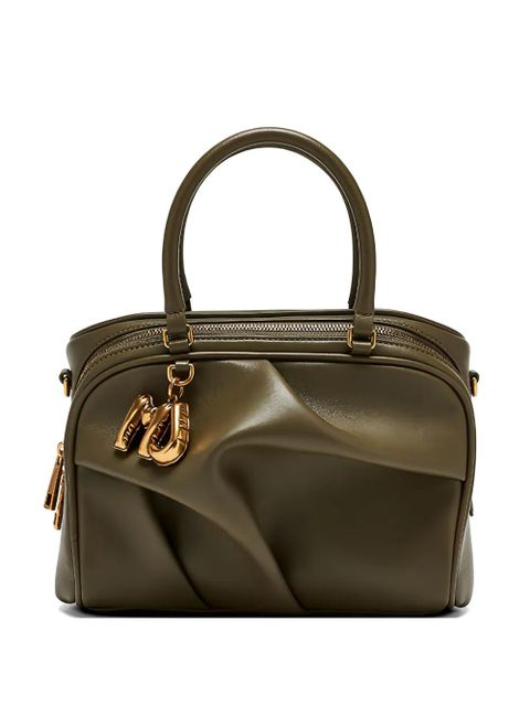 Marc Jacobs Bauletto draped leather shoulder bag - Green - zdjęcie produktu nr 1