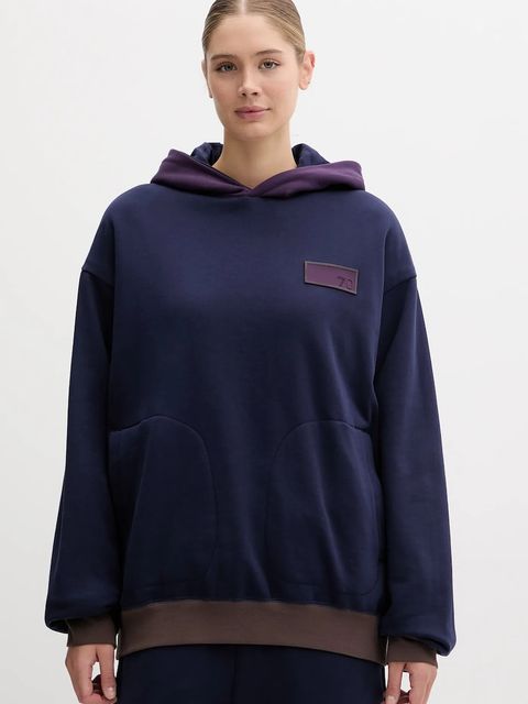 EA7 Emporio Armani bluza dwustronna damska kolor fioletowy z kapturem gładka AF10377-7X000156