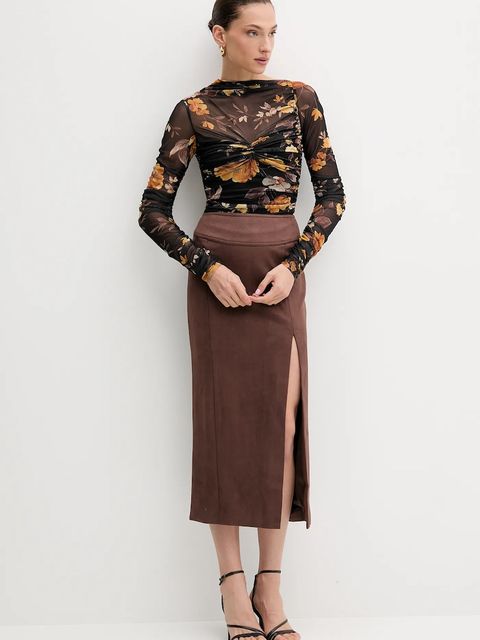 Bardot bluzka damska kolor czarny wzorzysta 60047TB