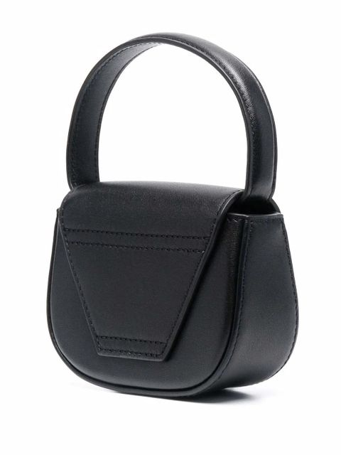 Diesel 1DR XS leather crossbody bag - Black - zdjęcie produktu nr 2