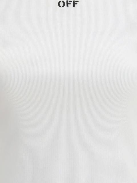 Off-White ribbed T-shirt