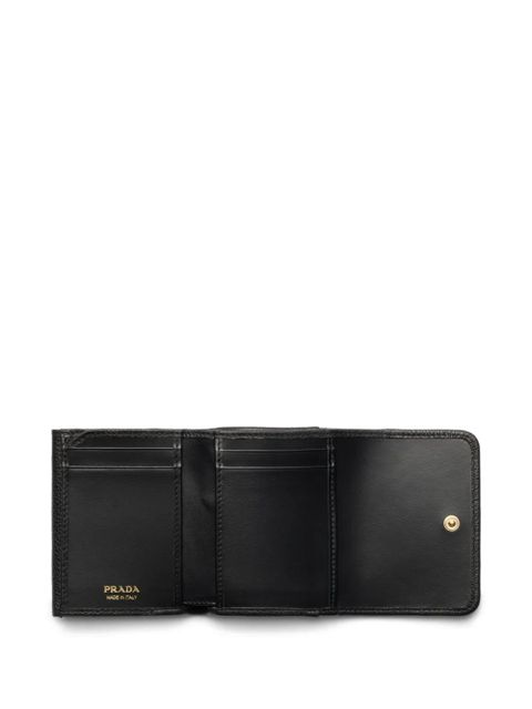 Prada small logo-embellished wallet - Black
