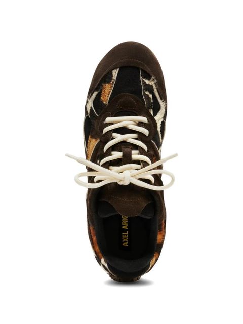 Axel Arigato Slow animal-pattern sneakers - Brown