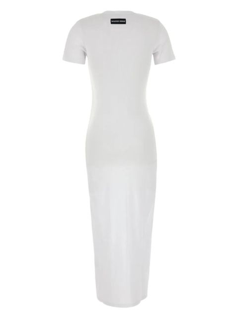 Marine Serre Crescent Moon-embroidery maxi dress - White - zdjęcie produktu nr 2