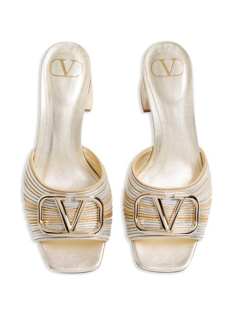 Valentino Garavani 60mm VLogo Signature sandals - Silver