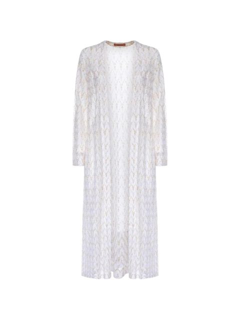 Missoni chevron-knit cardigan - White - zdjęcie produktu nr 1