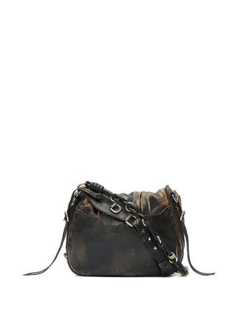 ISABEL MARANT Bolton drawstring leather shoulder bag - Black