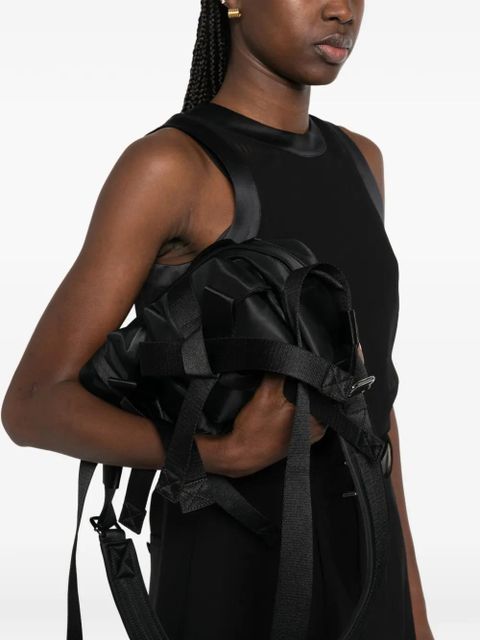 Simone Rocha woven crossbody bag - Black