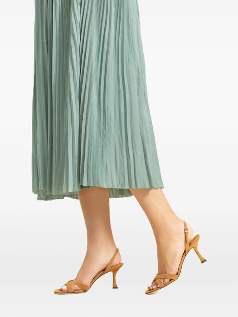 Jimmy Choo Elsy knotted slingback sandals - Brown