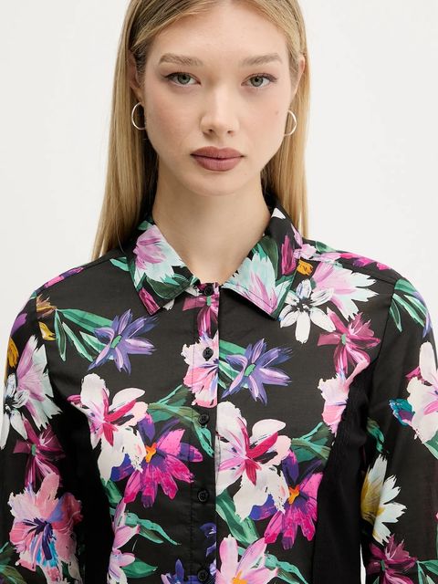 Desigual koszula COSTADILLO damska kolor czarny 25WWCW15